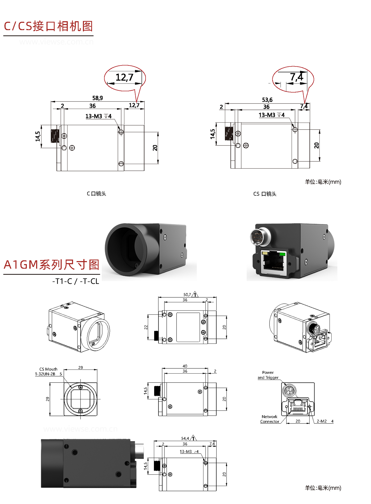 GigE工业面阵相机