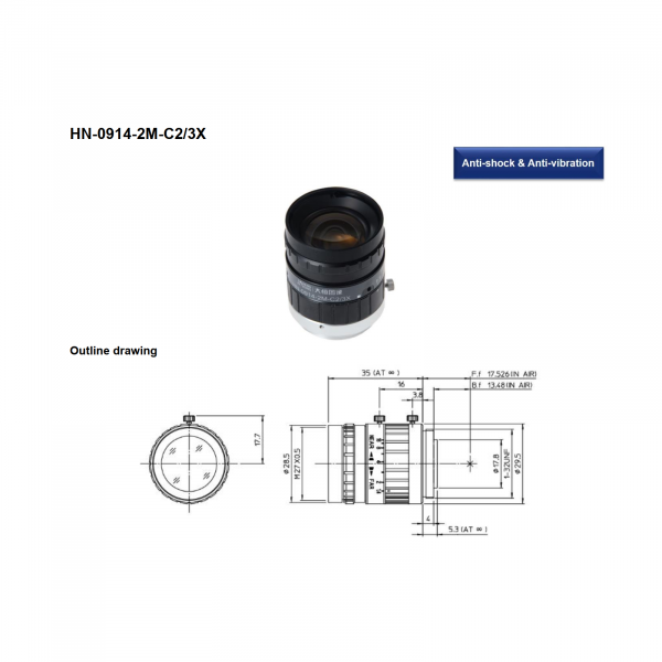 DAHENG Anti-Shock/Vibration Machine-Vision Lens - Image 2