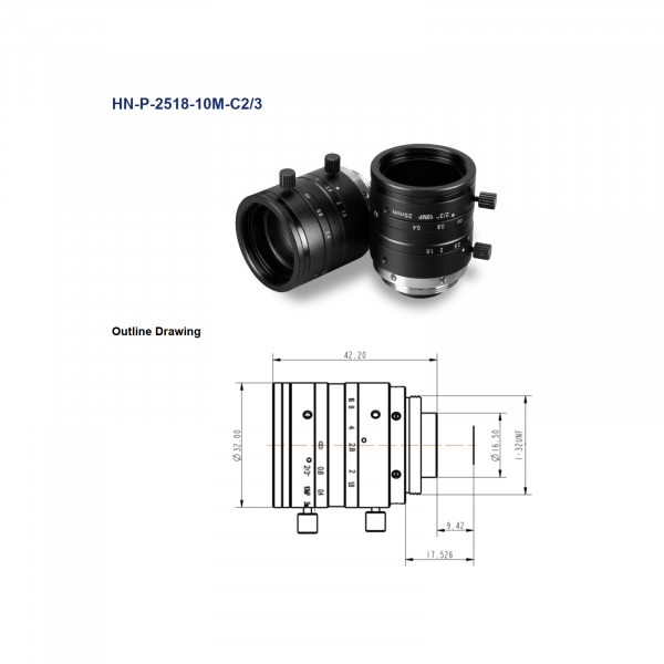 DAHENG Ultra-Low Distortion Machine-Vision Lens - Image 4
