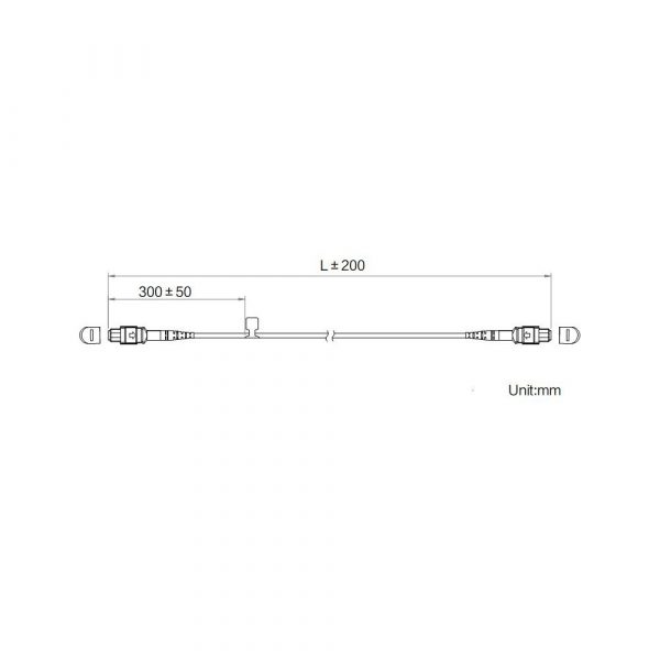 HIKROBOT Data Cable, standard QSFP28 Fiber Optic Patch, MPO interface, static, 10m - Image 2