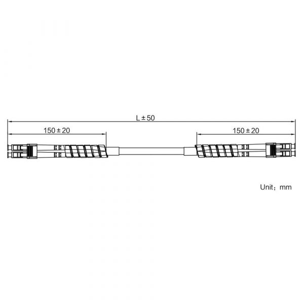 HIKROBOT Data Cable, 2LC to 2LC, 3m - Image 2
