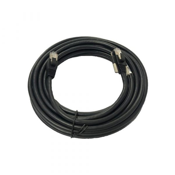 HIKROBOT Data Cable, GigE, CAT.5E, SFTP, 2 x RJ45, 5m, Black, Flexible, static/moveable