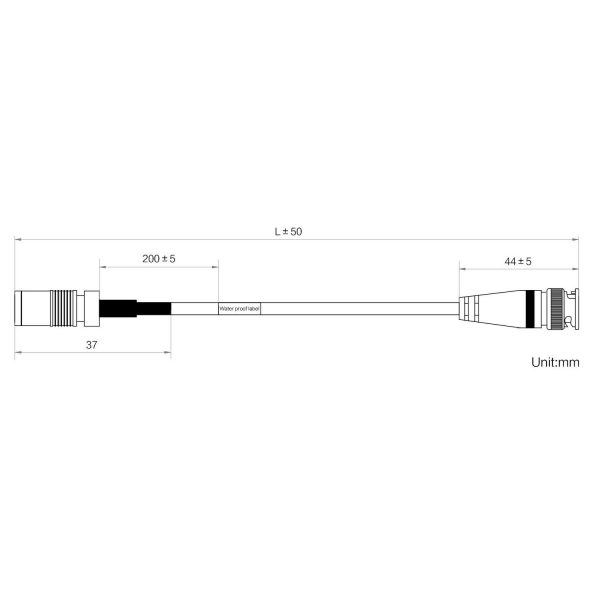 HIKROBOT Data Cable, COAXPRESS, DIN to BNC, single core, 3m - Image 2